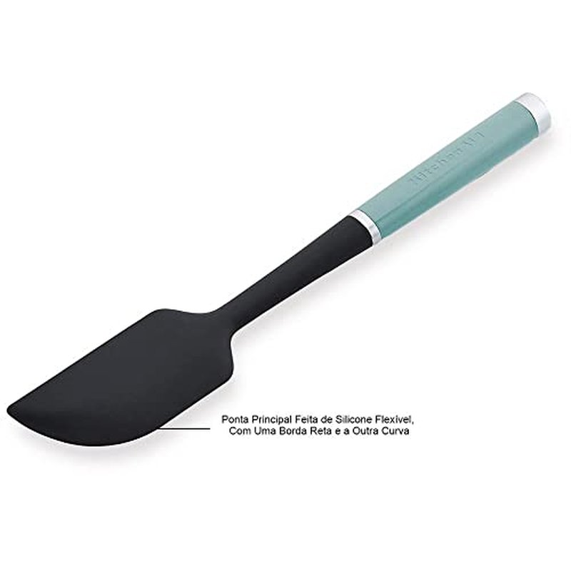 KitchenAid Classic Scraper Spatula, Aqua Sky