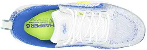 Under Armour Men's Harper 6 Low, White (102)/Team Royal, 7 M US