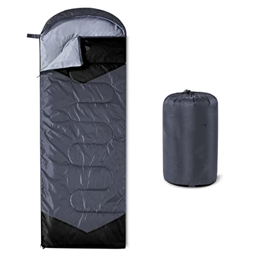 oaskys Camping Sleeping Bag - 3 Season Warm & Cool Weather - Summer Spring Fall Lightweight Waterproof for Adults Kids - Camping Gear Equipment, Traveling, and Outdoors