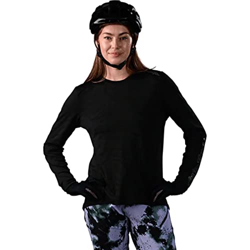 Troy Lee Designs - Womens Lilium LS Jersey; Tiger Jacquard Black XS