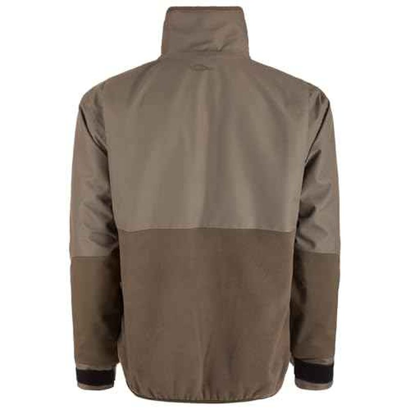 Drake Waterfowl Men's MST CommandXT Eqwader Half-Zip Waterproof Windproof Breathable Resistant Hunting Jacket w/DWR Finish