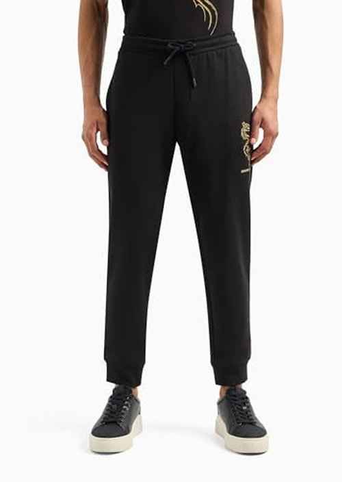 Armani Exchange Limited Edition Lunar New Year Capsule Dragon Joggers, Black, L