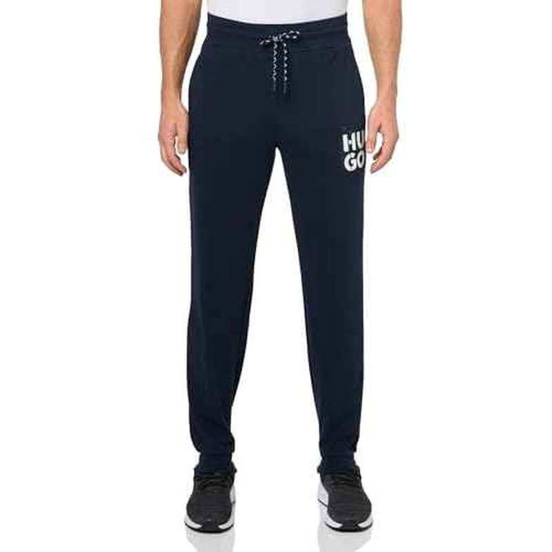 HUGO Mens Stacked Logo Cotton Blend Sweatpants