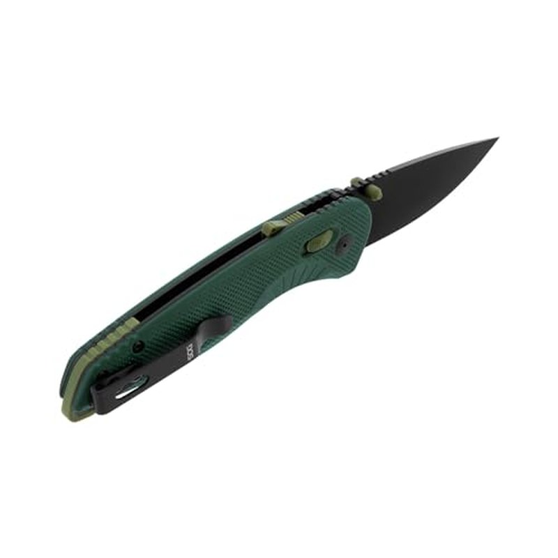 SOG Aegis AT Ambidextrous Outdoor Pocket Easy to Carry Folding Knives | CRYO D2 Stainless Steel Blade | AT-XR Lock