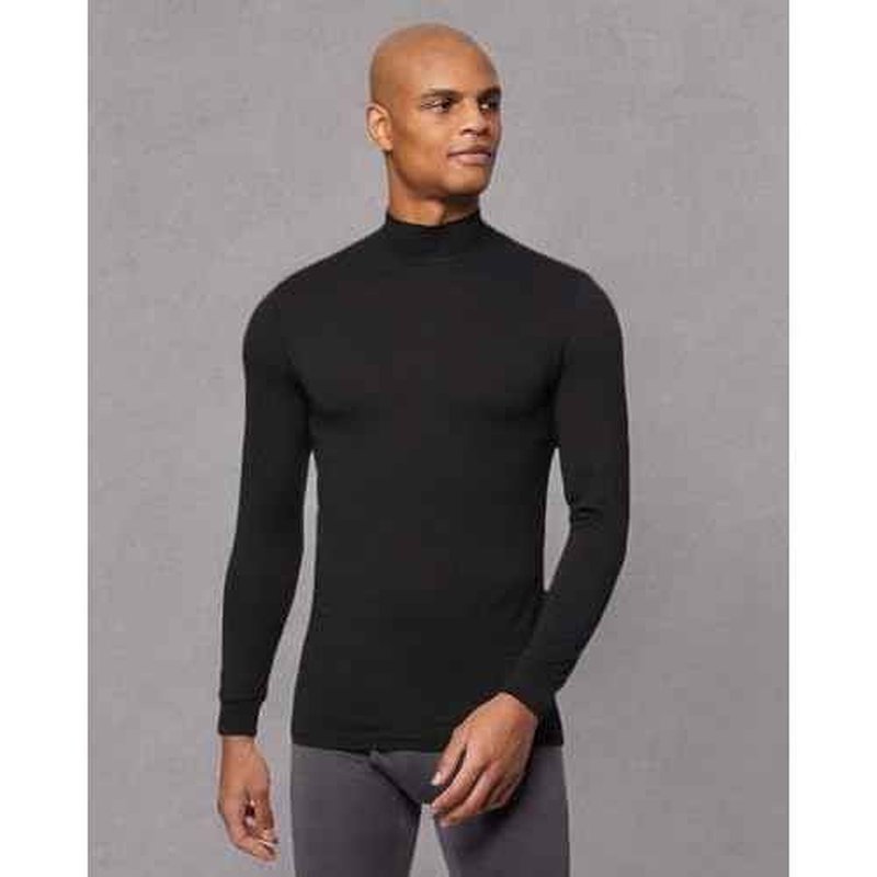 32 Degrees Heat Mens Performance Thermal Lightweight Baselayer Mock Top Long Sleeve Top