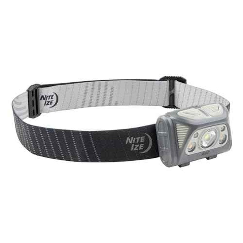 Nite Ize Radiant RH2 PowerSwitch Rechargeable Headlamp - Hands-Free Flashlight Alternative - Headlamp for Backpack Gear, Camping Equipment & More - Waterproof & Lightweight - Black/Grey