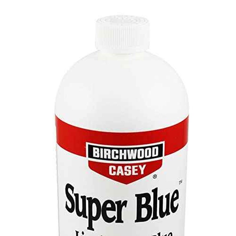 Birchwood Casey Super Blue Liquid Gun Blue - Double Strength for Rifles, Pistols, Revolvers, Shotguns and Other Firearms