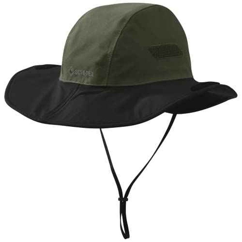 Outdoor Research Unisex Seattle Rain Hat, Fatigue/Black, M