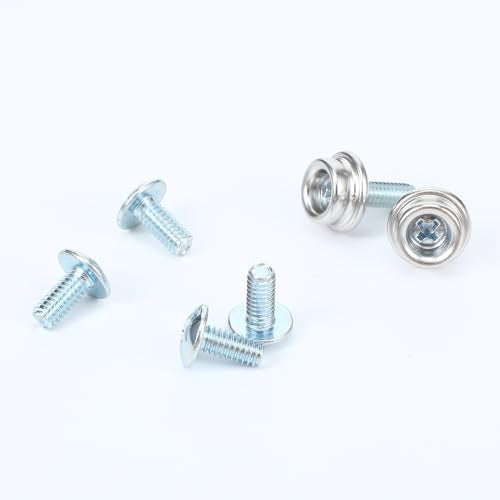 6PCS Stainless Steel Helmet Visor Screws Repair Kit for Hockey & Baseball Helmets