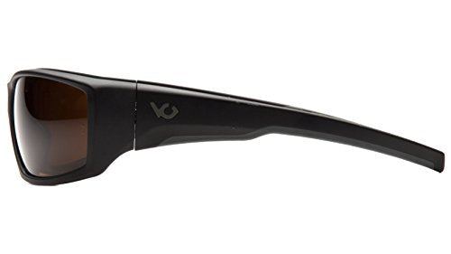 Venture Gear Overwatch Shooting Safety Sunglasses, Black, Bronze Anti-Fog LensVGSB718T