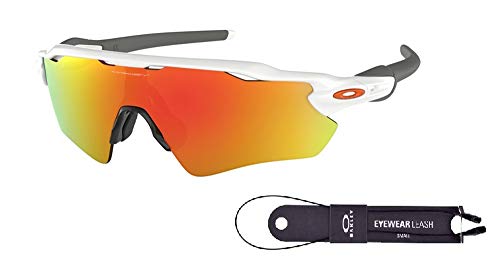 Oakley Radar Ev Path OO9208 9208C0 38MM Matte Black Camo/Prizm Deep Water Polarized Rectangular Sunglasses for Men + BUNDLE Accessory Leash Kit + BUNDLE with Designer iWear Eyewear Kit