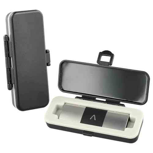 Kardia Mobile Case Only for KardiaMobile 6L EKG Heart Monitor, KardiaMobile 6L Case with Silicone Pad for Travel and Portable, Protect Kardia (CASE ONLY) Black