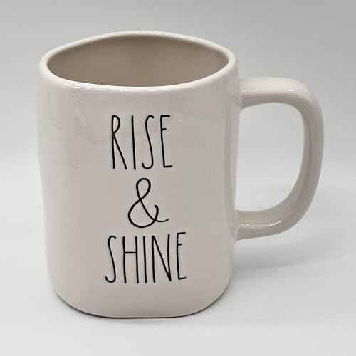 Rae Dunn RISE & SHINE mug coffee tea cup - Ceramic