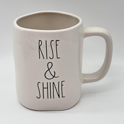 Rae Dunn RISE & SHINE mug coffee tea cup - Ceramic