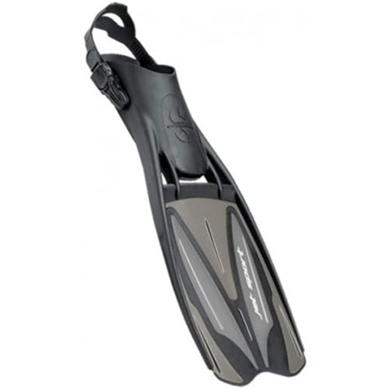 ScubaPro Unisex Jet Sport Open heel Scuba Dive Fins, Blue Medium