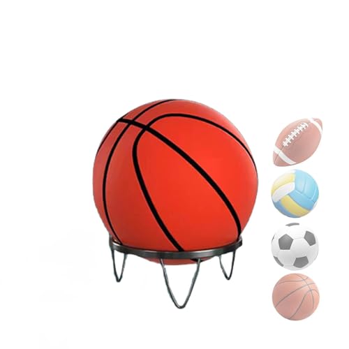 Apujent Ball Storage Rack, Football Stand, Ball Storage Garage, Ball Holder, Sports Equipment Storage for Garage, Basketball Organizer Rack, Columnar Vertical Ball Racks for Indoor Rooms and Gyms