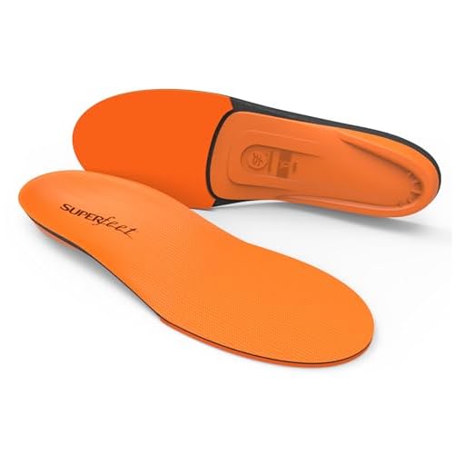 Superfeet All-Purpose High Impact Support Insoles (Orange) - Trim-To-Fit Orthotic Arch Support Shoe Inserts - Professional Grade
