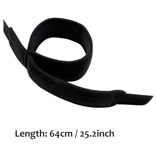 Elbow Compression Strap, Tennis Elbow Brace for Men and Women, Compression Arm Support for Tendon Pain Relief, Forearm Band for Pickleball, Badminton, Golfer, Basketball (Black)