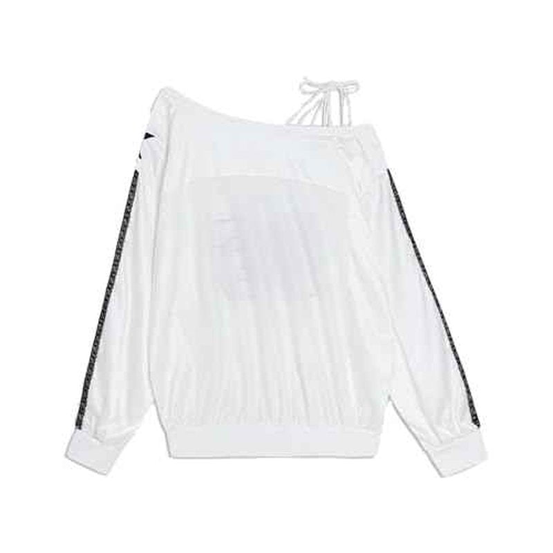 Aelfric Eden Off The Shoulder Lace Embroidery Sweatshirt Long Sleeve Y2K jersey Sweatshirts Oversized Baggy Pullover Top