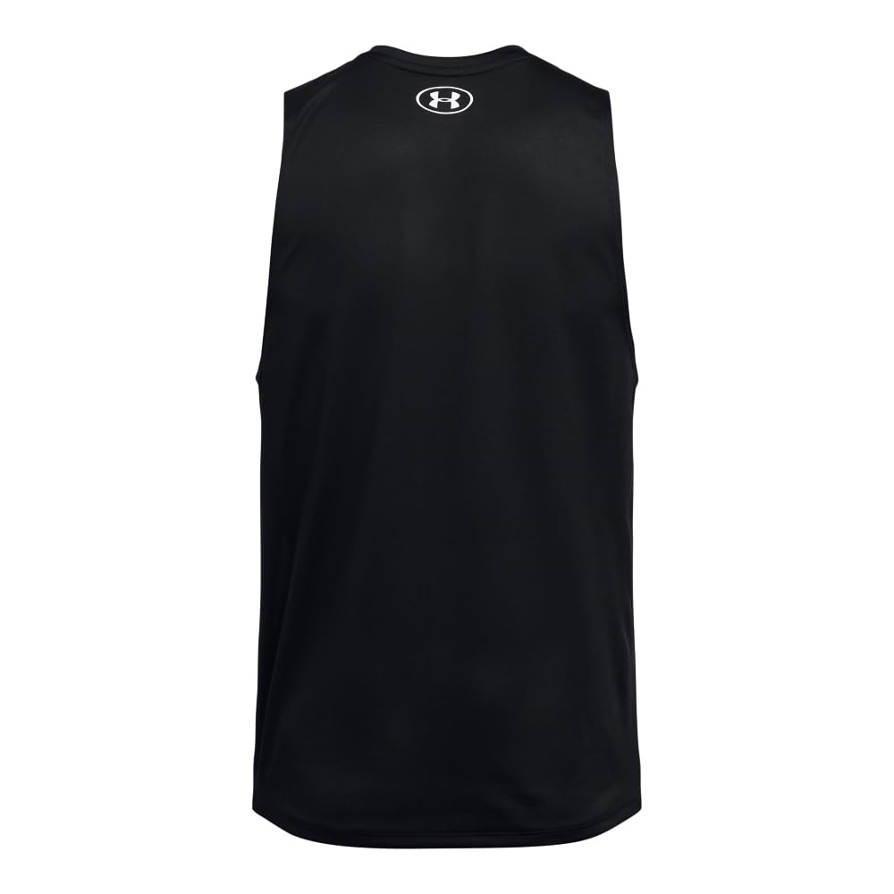 Under Armour Men's Tech Tank Top, (001) Black / / White, XX-Large Tall