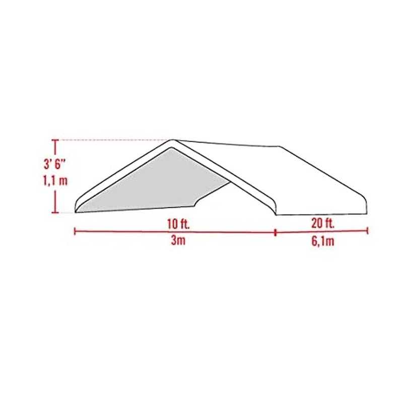 ShelterLogic 10' x 20' MaxAP Outdoor Canopy and Accessories