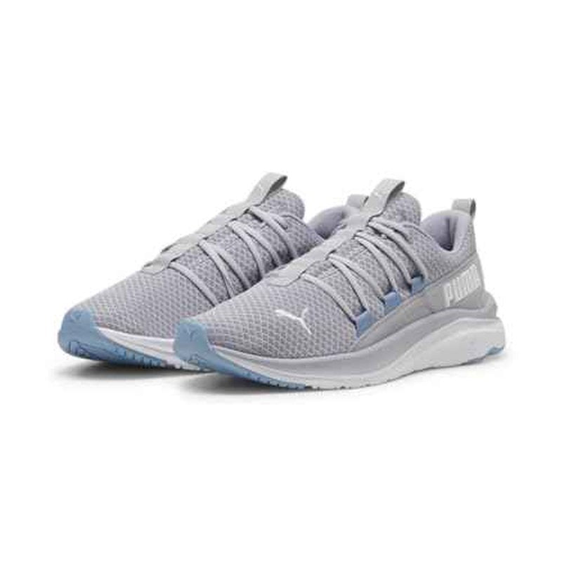 PUMA Mens Softride One4all Cross Trainer, Gray Fog Mens White-Zen Blue, 8