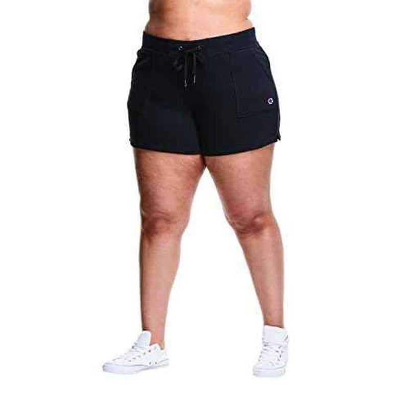 Champion Women's Plus Size Shorts French Terry Shorts, Comfortable Plus Size Gym Shorts for Women