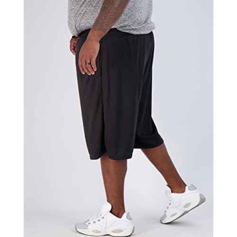 Real Essentials Men's Big & Tall 3-Pack Dry Fit & Mesh Active Athletic Perfomance Shorts (3X-5X)