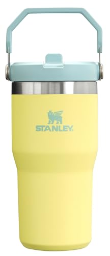 Stanley IceFlow Stainless Steel Tumbler - Vacuum Insulated Water Bottle for Home, Office or Car Reusable Cup with Straw Leak Resistant Flip Cold for 12 Hours or Iced for 2 Days, Pomelo, 20OZ