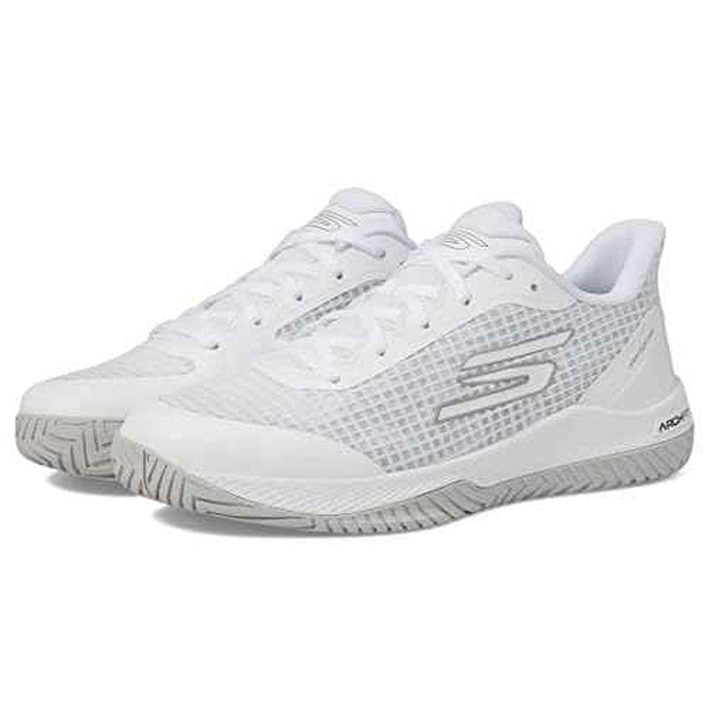 Skechers Women's Go Train Arch Fit Viper Court Pro - Pickleball, White 2, 8.5