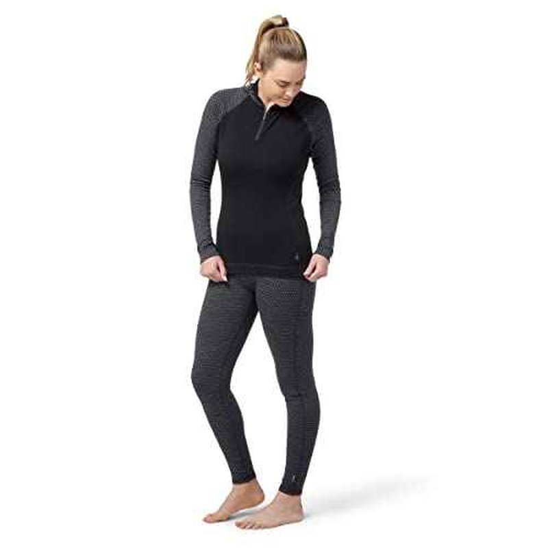 Smartwool Women's Classic Thermal Merino Base Layer Pattern 1/4 Zip