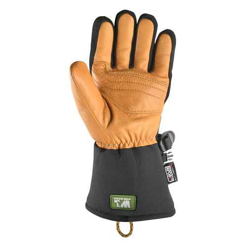 Wells Lamont Waterproof Winter Gloves, HydraHyde Leather, Large (810LK)