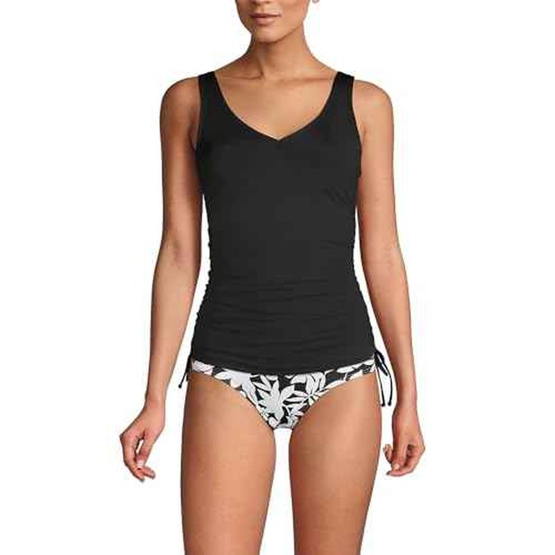Lands' End Chlorine Resistant Underwire Tankini Swimsuit Top