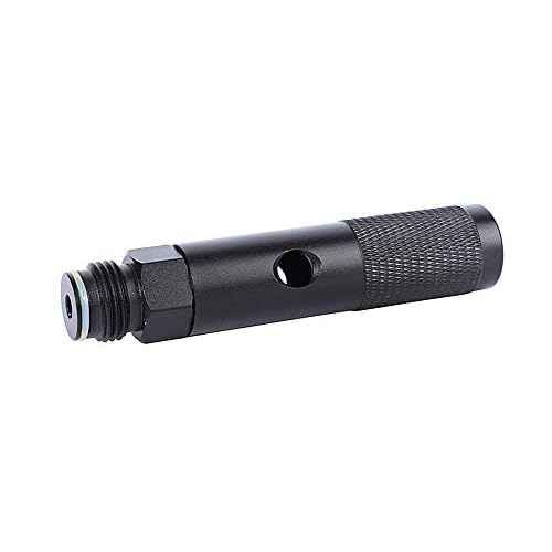 Paintball 12g Co2 Quick Change -Paintball Gun 12 Gram Carbon Dioxide Cartridges Cylinder Adapter Bottle Black Valve Cartridge Adapter (Black)