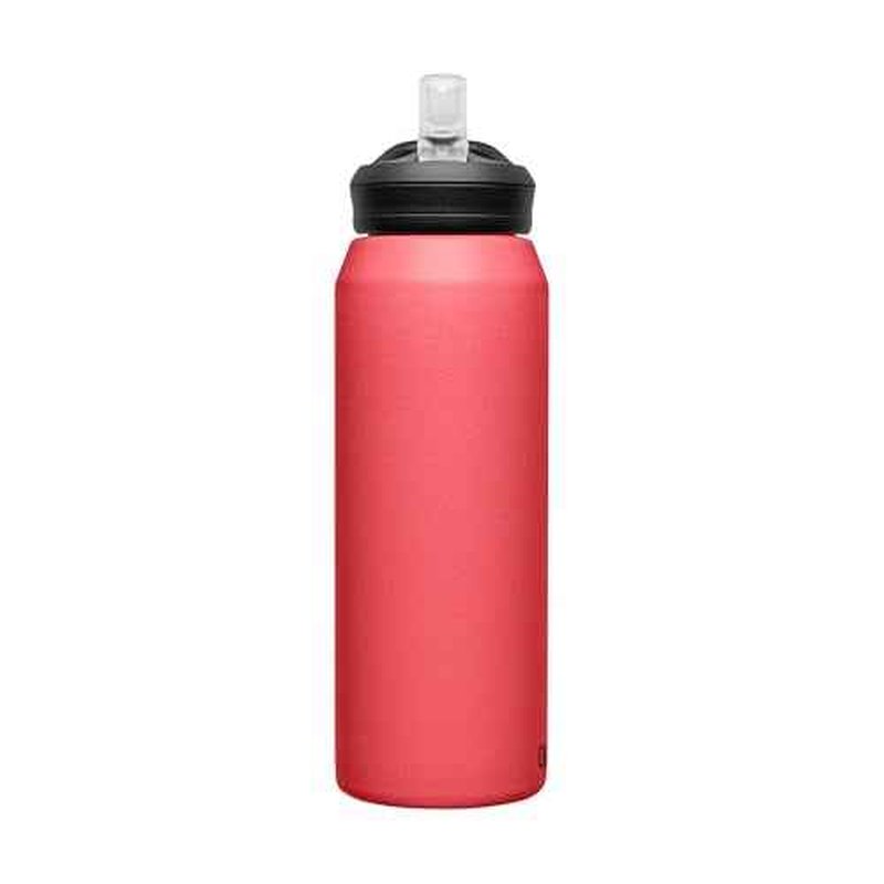 CamelBak eddy+ Water Bottle with Straw 32oz - Insulated Stainless Steel, Wild Strawberry