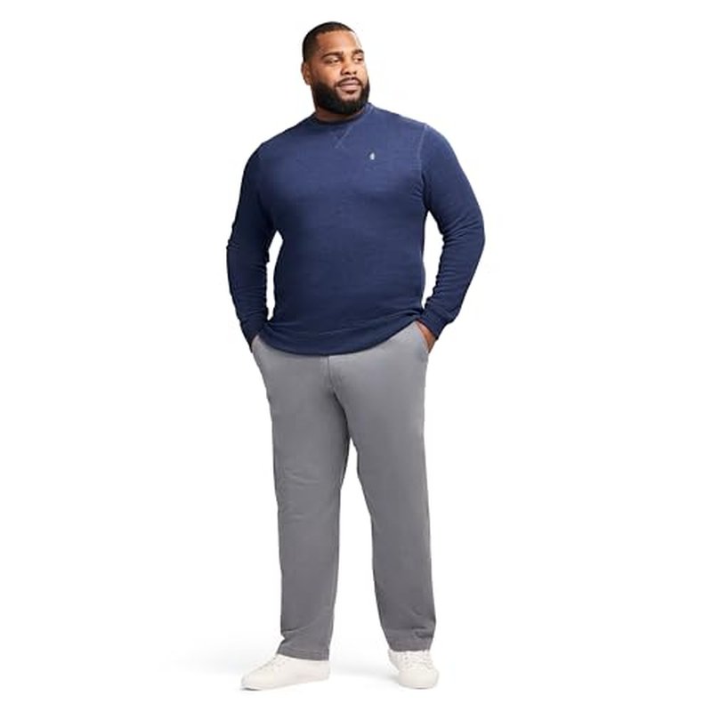 IZOD Men's Big and Tall Advantage Performance Crewneck Fleece Pullover Sweatshirt