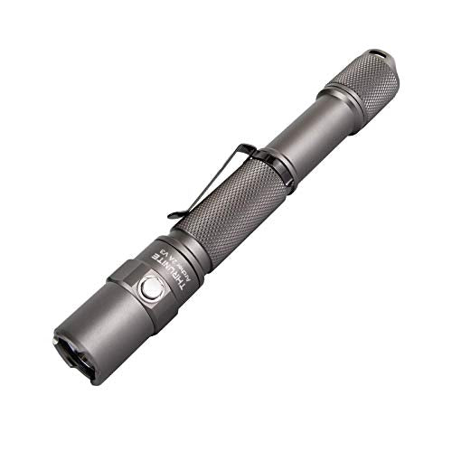 ThruNite Archer 2A V3 LED Flashlight, 500 Lumens Mini AA Flashlight with Lanyard, IPX8 Water-Resistant Dual Switch Outdoor Flash Light for Hiking, Camping, Everyday Use, EDC - Metal Grey CW