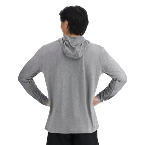 TYR Men's Long Sleeve Sun Protection Performance Hoodie Shirt UPF 50+