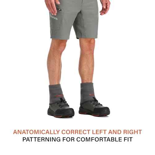 Simms Guide Guard Neoprene Wading Socks for Fly Fishing - Unisex, Abrasion-Resistant, 3.5mm Neoprene, Sizes XS-XL
