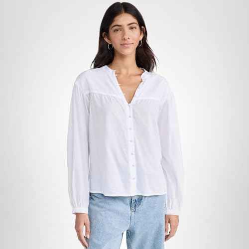 PAIGE Women's Marline Shirt, White, XS
