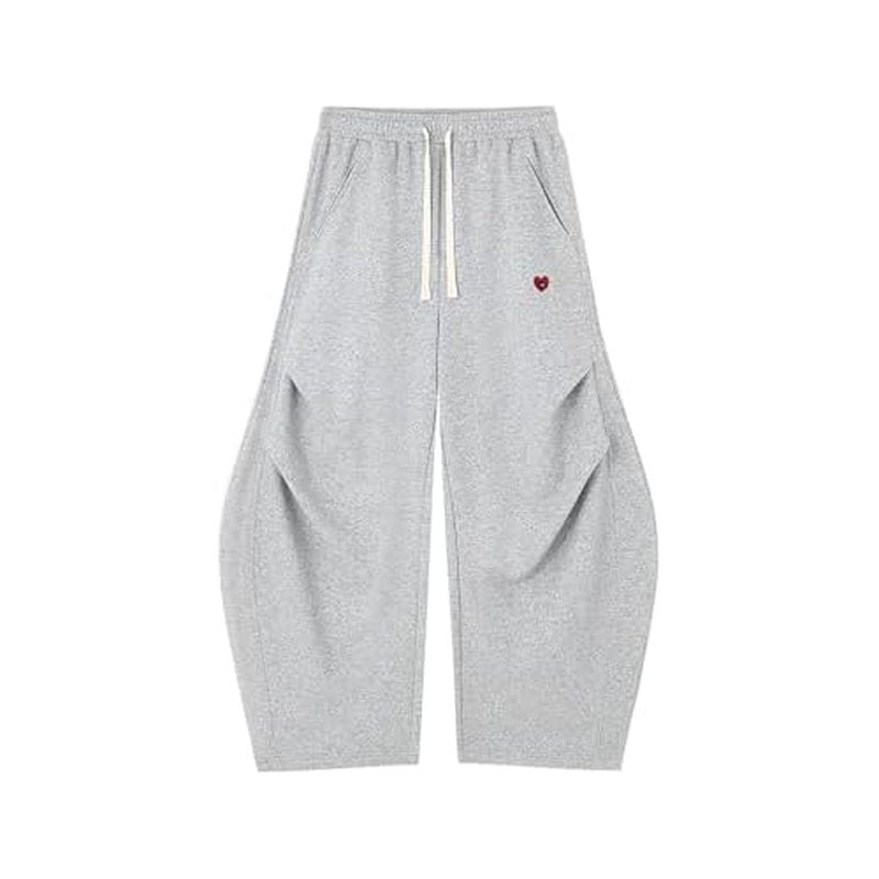 Aelfric Eden Wide Leg Sweatpants Womens Wrinkle Barrel Sweatpants Casual Athletic Baggy Lounge Pants