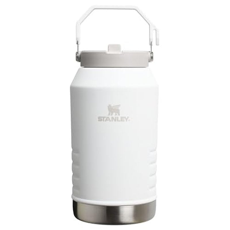 Stanley IceFlow 2.0 Flip Straw Jug with Handle 96 oz | Twist On Lid and Flip Up Straw | Leakproof for Travel and Sports | Insulated Stainless Steel | BPA-Free | Frost