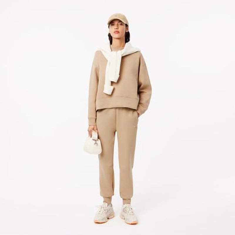 Lacoste womens Back Print Oversized Sweatshirt