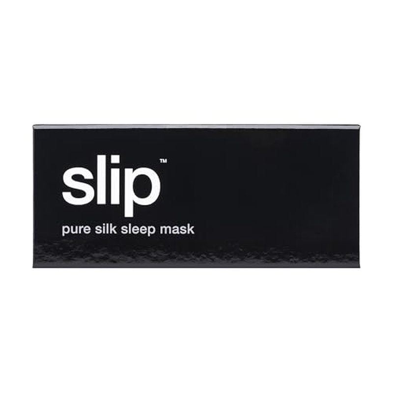 slip Pure Silk Sleep Mask - 100% Mulberry Silk, Ultra Soft & Comfortable, Blocks Light for Restful Sleep| Adjustable Strap for Perfect Fit, Gentle on Skin & Hair (Black - 1 Count Pack of 1)
