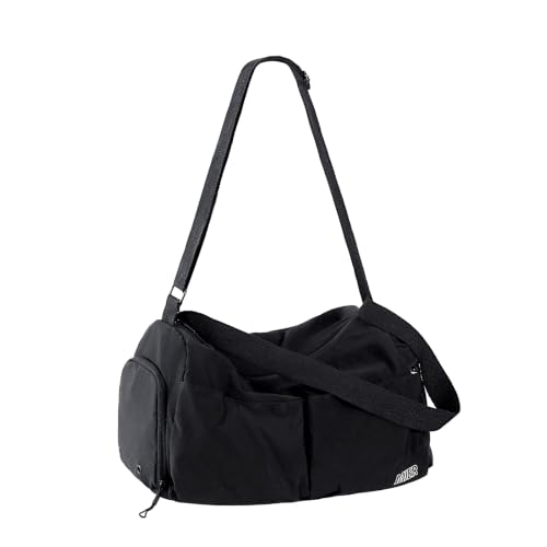 MIER 19L Small Gym Bag for Women with Shoe & Wet Pocket - Black