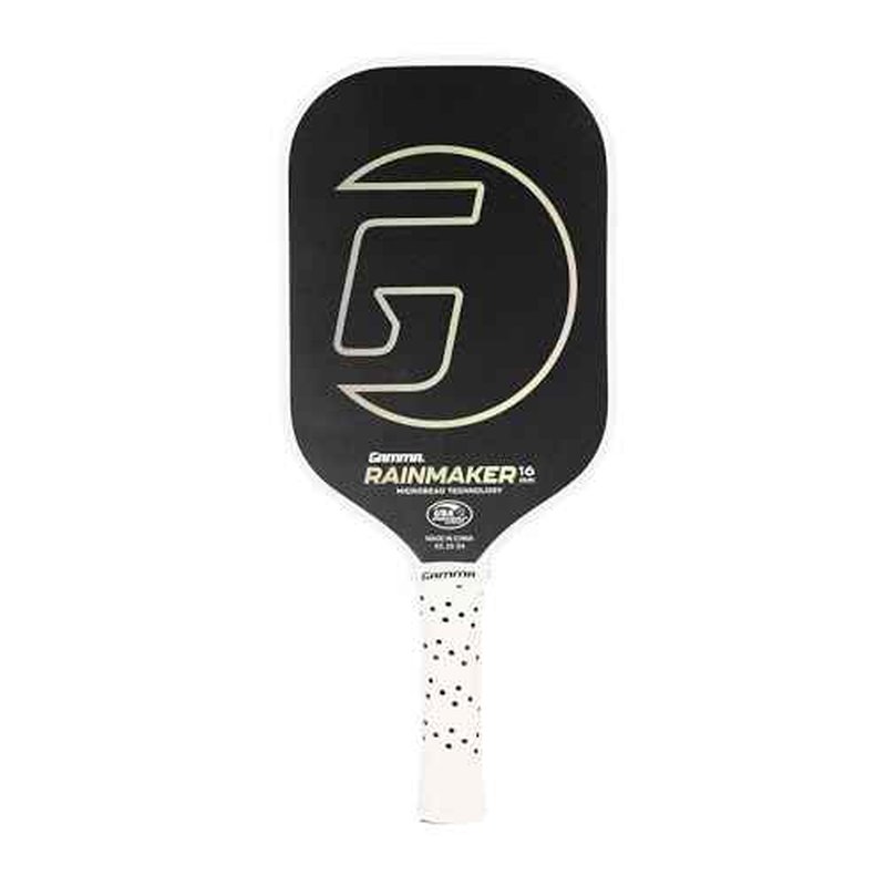 GAMMA Rainmaker Pickleball Paddle ? Lightweight, Large Sweet Spot, Microbead Carbon Fiber Face for Increased Spin & Control, Customizable Swing Weight, 16mm & Available in 6 Colors