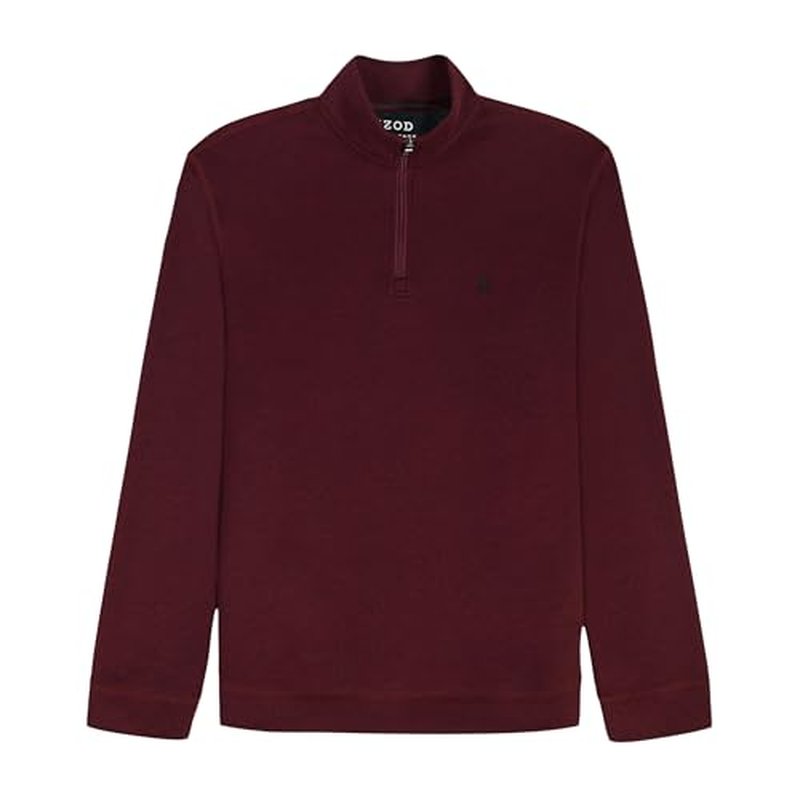 IZOD Men's Big and Tall Advantage Performance Quarter Zip Fleece Pullover Sweatshirt