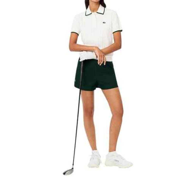 Lacoste Women's Sport Short Sleeved Polo Collar Golf Sweater