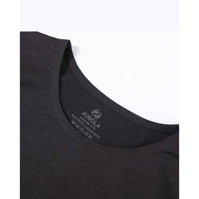 AUROLA Essentials Seamless Short Sleeve Crop Top for Women Workout Active Comfort Athletic Shirts Tee