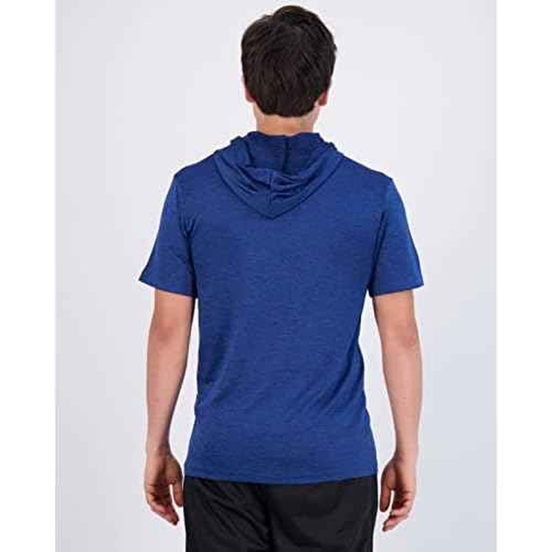 Real Essentials 3 Pack: Men's Dry Fit Short Sleeve Active Athletic Hoodie Pullover Sweatshirt (Available in Big & Tall)